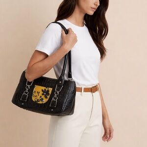 Debbie Brooks, designer handbag Black and Yellow Women's Bag